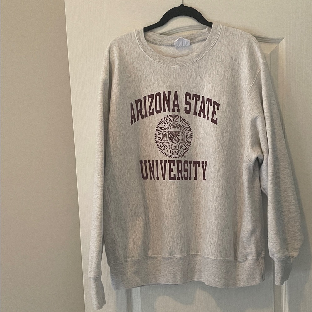 Champion Light Gray Reverse Weave Sweatshirt